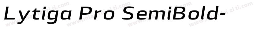 Lytiga Pro SemiBold字体转换